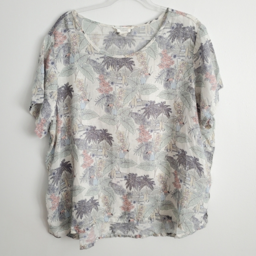 C&C California Linen Top Size 2X